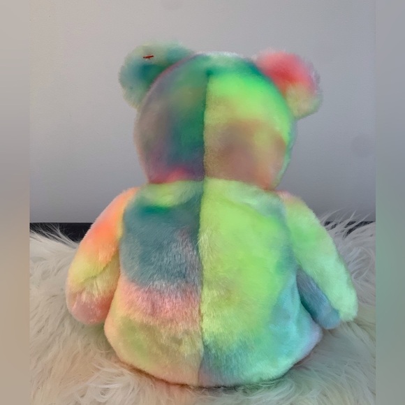 Ty (22) Pastel Rainbow Beanie Baby Bear - Picture 9 of 11